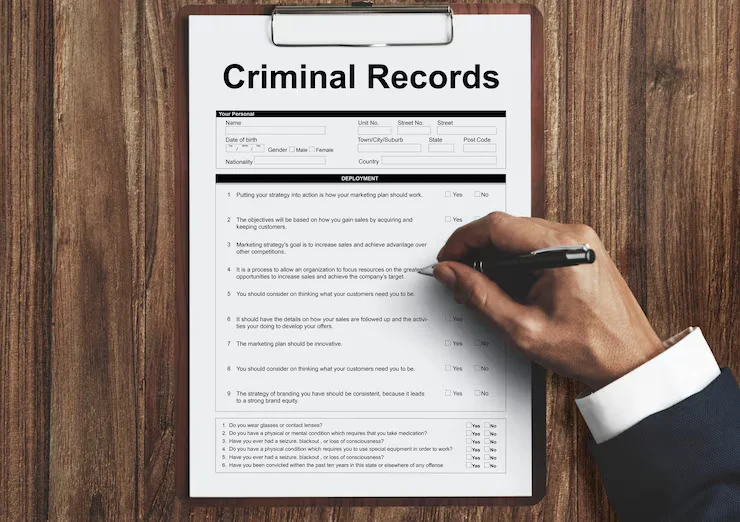 A criminal record is a legal document that shows a conviction for a serious crime